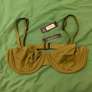 NWT CUUP Swim - The Balconette - Fern - Size 8/34D
